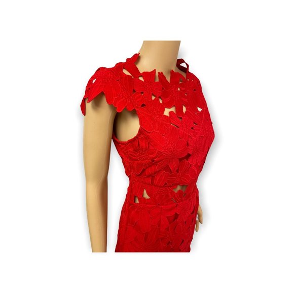 Piper Lace High Collar Mini Dress - Picture 8 of 12